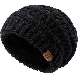 Pleneal Beanie Hat for Women Slouchy Hats, Winter Warm Chunky Soft Warm Cable Sk